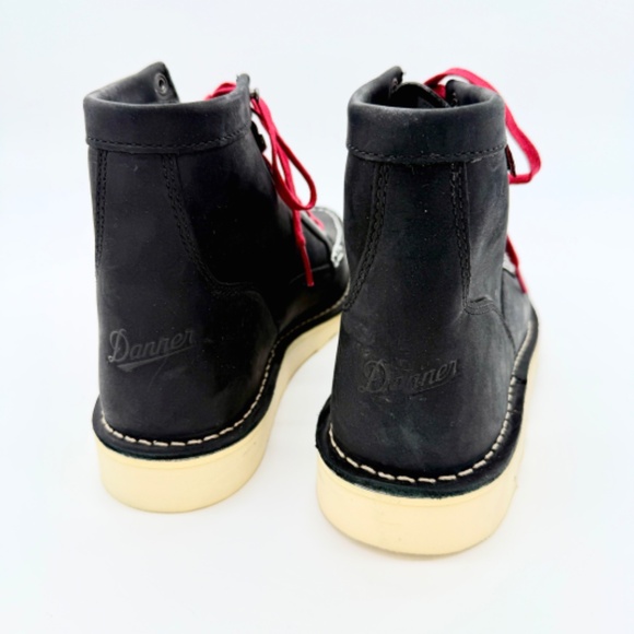 Danner Women’s 10 Bull Run 6” Moc Toe Leather Work Boots Black USA Made - Picture 6 of 10